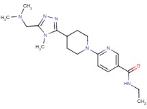 6-(4-{5-[(dimethylamino)methyl]-4-methyl-4H-1,2,4-triazol-3-yl}piperidin-1-yl)-N-ethylnicotinamide