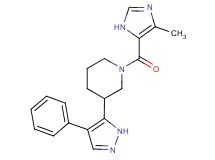 1-[(4-methyl-1H-imidazol-5-yl)carbonyl]-3-(4-phenyl-1H-pyrazol-5-yl)piperidine