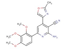 2-amino-4-(2-methyl-1,3-oxazol-4-yl)-6-(2,3,4-trimethoxyphenyl)nicotinonitrile