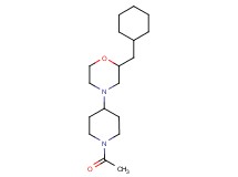 4-(1-acetyl-4-piperidinyl)-2-(cyclohexylmethyl)morpholine