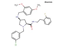 (4S)-1-(3-chlorobenzyl)-4-[(2,4-dimethoxybenzyl)amino]-N-[2-(2-fluorophenyl)ethyl]-L-prolinamide