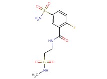 5-(aminosulfonyl)-2-fluoro-N-{2-[(methylamino)sulfonyl]ethyl}benzamide