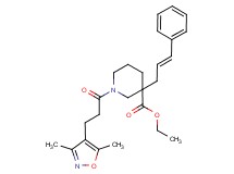 ethyl 1-[3-(3,5-dimethyl-4-isoxazolyl)propanoyl]-3-[(2E)-3-phenyl-2-propen-1-yl]-3-piperidinecarboxylate
