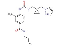 3-methyl-N-propyl-4-{[({[1-(1H-pyrazol-1-ylmethyl)cyclopropyl]methyl}amino)carbonyl]amino}benzamide