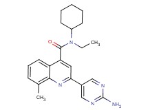 2-(2-aminopyrimidin-5-yl)-N-cyclohexyl-N-ethyl-8-methylquinoline-4-carboxamide