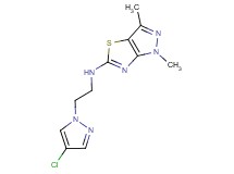 N-[2-(4-chloro-1H-pyrazol-1-yl)ethyl]-1,3-dimethyl-1H-pyrazolo[3,4-d][1,3]thiazol-5-amine