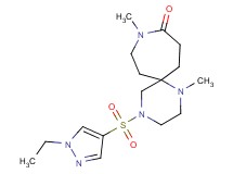 4-[(1-ethyl-1H-pyrazol-4-yl)sulfonyl]-1,9-dimethyl-1,4,9-triazaspiro[5.6]dodecan-10-one