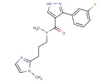 3-(3-fluorophenyl)-N-methyl-N-[3-(1-methyl-1H-imidazol-2-yl)propyl]-1H-pyrazole-4-carboxamide