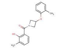 2-methyl-6-{[3-(2-methylphenoxy)-1-azetidinyl]carbonyl}phenol