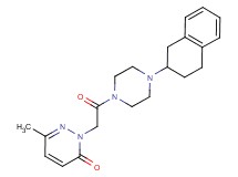 6-methyl-2-{2-oxo-2-[4-(1,2,3,4-tetrahydro-2-naphthalenyl)-1-piperazinyl]ethyl}-3(2H)-pyridazinone