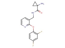 1-amino-N-{[2-(2,4-difluorophenoxy)pyridin-3-yl]methyl}cyclopropanecarboxamide