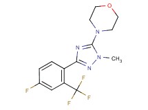 4-{3-[4-fluoro-2-(trifluoromethyl)phenyl]-1-methyl-1H-1,2,4-triazol-5-yl}morpholine