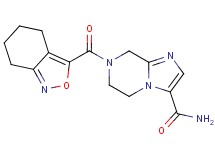7-(4,5,6,7-tetrahydro-2,1-benzisoxazol-3-ylcarbonyl)-5,6,7,8-tetrahydroimidazo[1,2-a]pyrazine-3-carboxamide