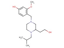4-{[3-(2-hydroxyethyl)-4-isobutyl-1-piperazinyl]methyl}-3-methoxyphenol