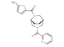 (1S*,5R*)-6-[(5-methyl-2-thienyl)carbonyl]-3-(2-pyridinylcarbonyl)-3,6-diazabicyclo[3.2.2]nonane
