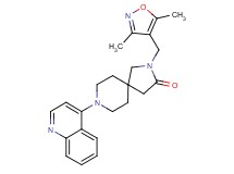 2-[(3,5-dimethyl-4-isoxazolyl)methyl]-8-(4-quinolinyl)-2,8-diazaspiro[4.5]decan-3-one