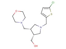 [(3R*,4R*)-1-[(5-chloro-2-thienyl)methyl]-4-(morpholin-4-ylmethyl)pyrrolidin-3-yl]methanol