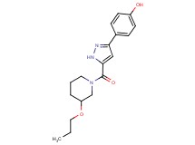 4-{5-[(3-propoxy-1-piperidinyl)carbonyl]-1H-pyrazol-3-yl}phenol