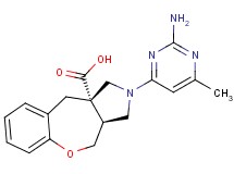 (3aS*,10aS*)-2-(2-amino-6-methylpyrimidin-4-yl)-2,3,3a,4-tetrahydro-1H-[1]benzoxepino[3,4-c]pyrrole-10a(10H)-carboxylic acid