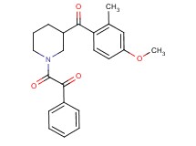 2-[3-(4-methoxy-2-methylbenzoyl)-1-piperidinyl]-2-oxo-1-phenylethanone