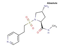 (4R)-4-amino-N-methyl-1-[(2-pyridin-4-ylethyl)sulfonyl]-L-prolinamide