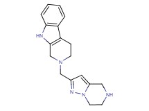 2-(4,5,6,7-tetrahydropyrazolo[1,5-a]pyrazin-2-ylmethyl)-2,3,4,9-tetrahydro-1H-beta-carboline dihydrochloride