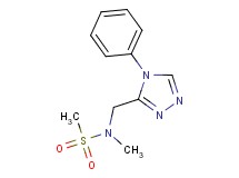 N-methyl-N-[(4-phenyl-4H-1,2,4-triazol-3-yl)methyl]methanesulfonamide