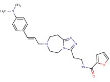 N-[2-(7-{(2E)-3-[4-(dimethylamino)phenyl]-2-propen-1-yl}-6,7,8,9-tetrahydro-5H-[1,2,4]triazolo[4,3-d][1,4]diazepin-3-yl)ethyl]-2-furamide