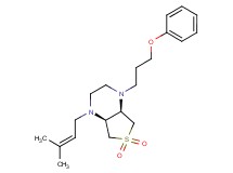 (4aR*,7aS*)-1-(3-methylbut-2-en-1-yl)-4-(3-phenoxypropyl)octahydrothieno[3,4-b]pyrazine 6,6-dioxide