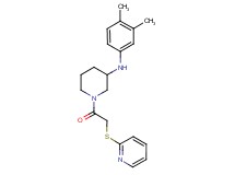 N-(3,4-dimethylphenyl)-1-[(2-pyridinylthio)acetyl]-3-piperidinamine