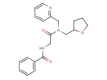 N-{2-oxo-2-[(pyridin-2-ylmethyl)(tetrahydrofuran-2-ylmethyl)amino]ethyl}benzamide