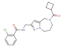 2-chloro-N-{[5-(cyclobutylcarbonyl)-5,6,7,8-tetrahydro-4H-pyrazolo[1,5-a][1,4]diazepin-2-yl]methyl}benzamide