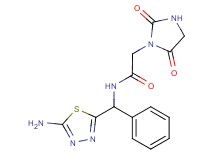 N-[(5-amino-1,3,4-thiadiazol-2-yl)(phenyl)methyl]-2-(2,5-dioxo-1-imidazolidinyl)acetamide