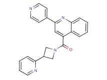 2-(4-pyridinyl)-4-{[3-(2-pyridinyl)-1-azetidinyl]carbonyl}quinoline