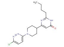 2-butyl-6-[1-(6-chloro-3-pyridazinyl)-4-piperidinyl]-4(3H)-pyrimidinone trifluoroacetate