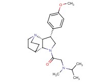 N-{2-[(3R*,3aR*,7aR*)-3-(4-methoxyphenyl)hexahydro-4,7-ethanopyrrolo[3,2-b]pyridin-1(2H)-yl]-2-oxoethyl}-N-methylpropan-2-amine
