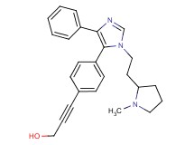 3-(4-{1-[2-(1-methylpyrrolidin-2-yl)ethyl]-4-phenyl-1H-imidazol-5-yl}phenyl)prop-2-yn-1-ol