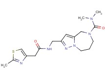 N,N-dimethyl-2-({[(2-methyl-1,3-thiazol-4-yl)acetyl]amino}methyl)-7,8-dihydro-4H-pyrazolo[1,5-a][1,4]diazepine-5(6H)-carboxamide