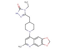 4-ethyl-5-{[1-(6-methyl[1,3]dioxolo[4,5-g]quinolin-8-yl)-4-piperidinyl]methyl}-2,4-dihydro-3H-1,2,4-triazol-3-one
