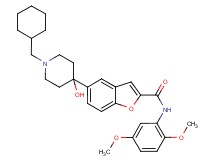 5-[1-(cyclohexylmethyl)-4-hydroxy-4-piperidinyl]-N-(2,5-dimethoxyphenyl)-1-benzofuran-2-carboxamide
