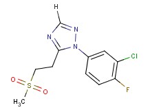 1-(3-chloro-4-fluorophenyl)-5-[2-(methylsulfonyl)ethyl]-1H-1,2,4-triazole