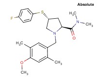 (4R)-4-[(4-fluorophenyl)thio]-1-(4-methoxy-2,5-dimethylbenzyl)-N,N-dimethyl-L-prolinamide