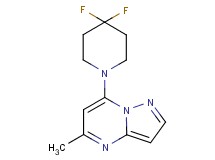 7-(4,4-difluoro-1-piperidinyl)-5-methylpyrazolo[1,5-a]pyrimidine