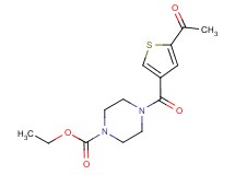 ethyl 4-[(5-acetyl-3-thienyl)carbonyl]piperazine-1-carboxylate