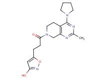 5-[3-(2-methyl-4-pyrrolidin-1-yl-5,8-dihydropyrido[3,4-d]pyrimidin-7(6H)-yl)-3-oxopropyl]isoxazol-3-ol