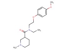 N-ethyl-N-[2-(4-methoxyphenoxy)ethyl]-1-methylpiperidine-3-carboxamide