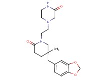4-{2-[5-(1,3-benzodioxol-5-ylmethyl)-5-methyl-2-oxopiperidin-1-yl]ethyl}piperazin-2-one