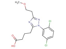4-[1-(2,5-dichlorophenyl)-3-(2-methoxyethyl)-1H-1,2,4-triazol-5-yl]butanoic acid