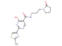 4-hydroxy-2-(2-methyl-1,3-thiazol-4-yl)-N-[3-(2-oxopyrrolidin-1-yl)propyl]pyrimidine-5-carboxamide