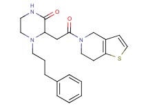 3-[2-(6,7-dihydrothieno[3,2-c]pyridin-5(4H)-yl)-2-oxoethyl]-4-(3-phenylpropyl)-2-piperazinone
